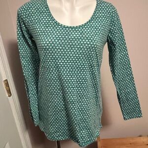 Lularoe green polka dot top